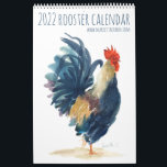 2022 Roosters Calendar<br><div class="desc">Beautiful 2022 calendar with prints of unique watercolor roosters paintings by artist Marietta Cohen.</div>