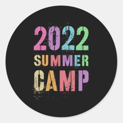 2022 SUMMER CAMP for Friends and Mates to Sign Classic Round Sticker