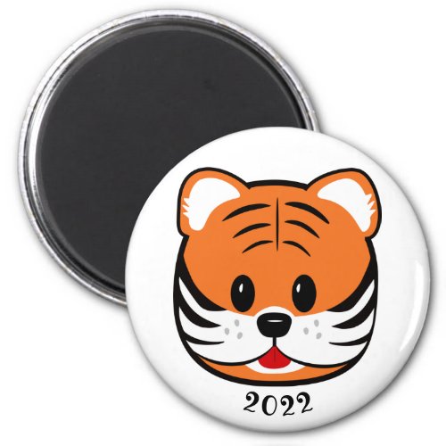 2022 Tiger Year 2 Inch Circle Magnet