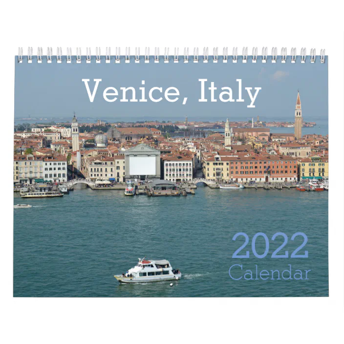 Venice Calendar Of Events 2023 2022 Venice Italy Calendar | Zazzle.com