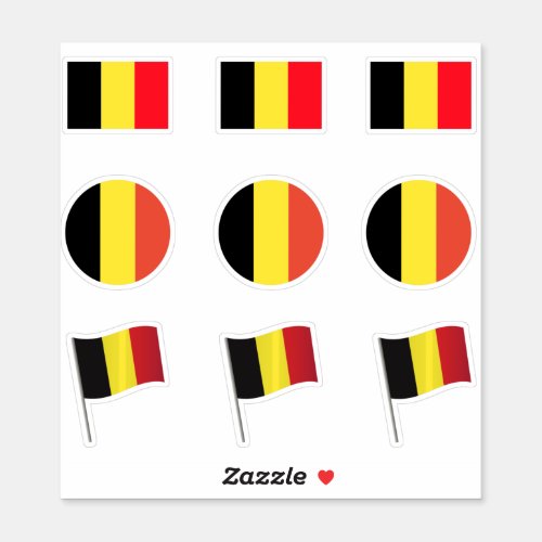 2022 world cup Qatar Belgium flag Sticker