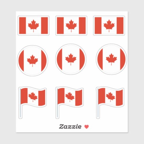 2022 world cup Qatar Canada flag Sticker