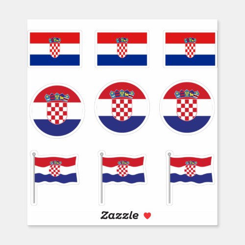 2022 world cup Qatar Croatia flag Sticker