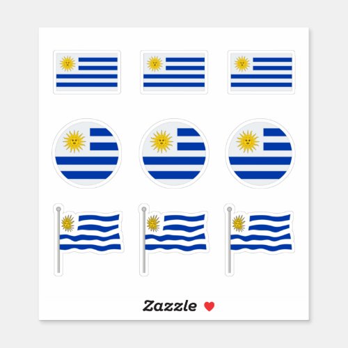 2022 world cup Qatar Uruguay flag Sticker