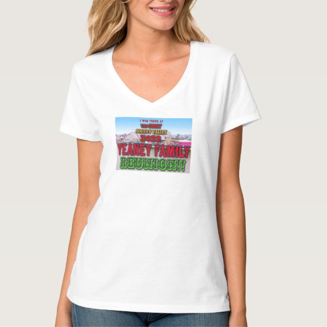 2022 YEANEY FAMILY REUNION BOARDWALK DESIGN T-Shirt (Front)