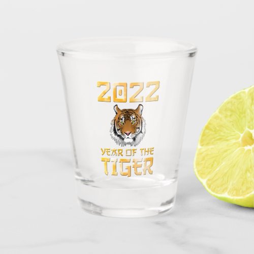 2022 Year Of The Tiger Chinese Zodiac Shot Glass