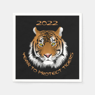 2022 Year to Protect Tigers Napkins