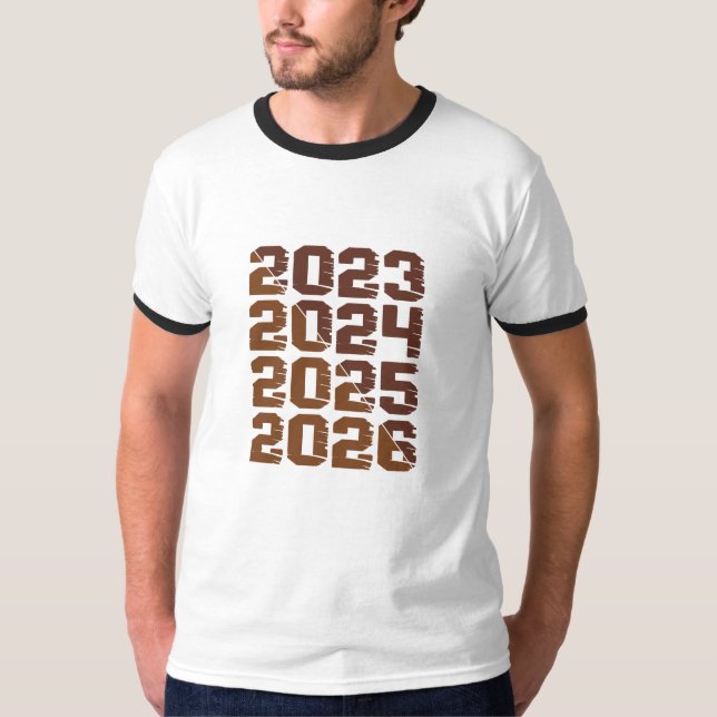 2023 2024 2025 2026 | Evolving Year Design  T-Shirt (Front)