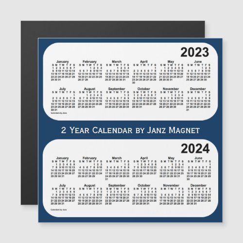2023_2024 Police Box Blue 2 Year Calendar by Janz