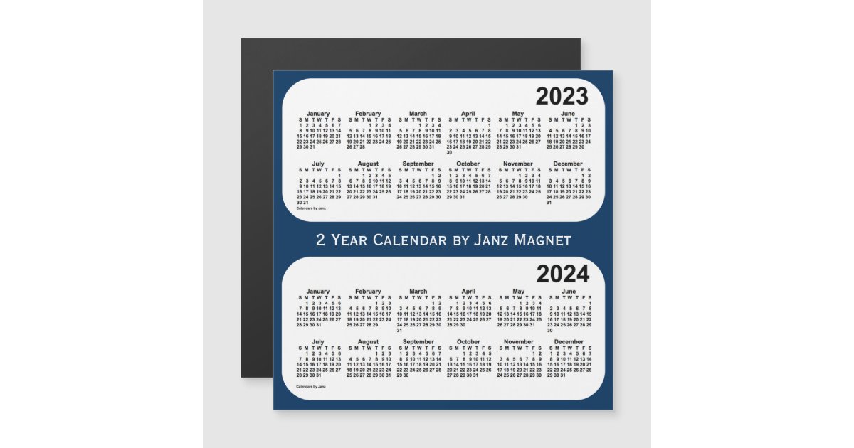 20232024 Police Box Blue 2 Year Calendar by Janz Zazzle