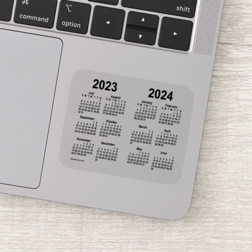 2023_2024 School Year Calendar by Janz Transparent Sticker