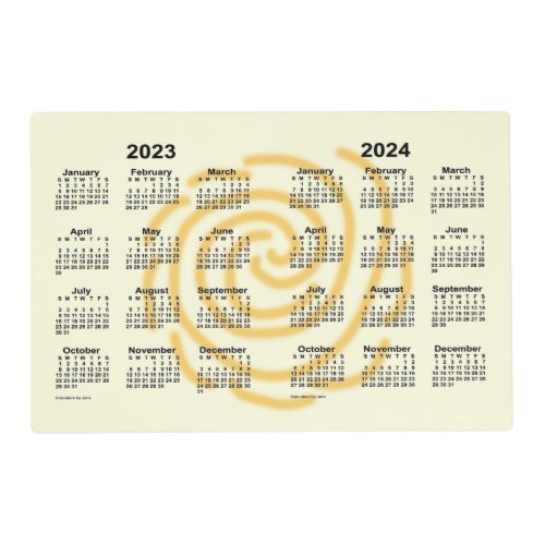 2023_2024 Sunny Days 2 Year Calendar by Janz Placemat