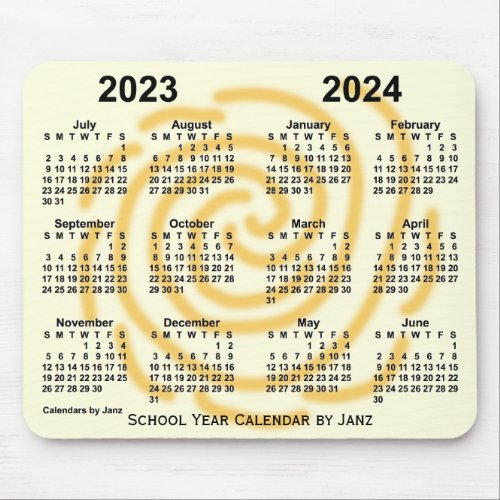 2023_2024 Sunny Days School Year Calendar by Janz Mouse Pad