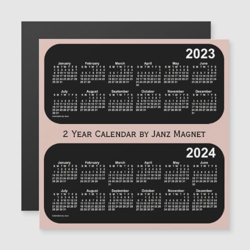 2023_2024 Thistle Neon 2 Year Calendar by Janz