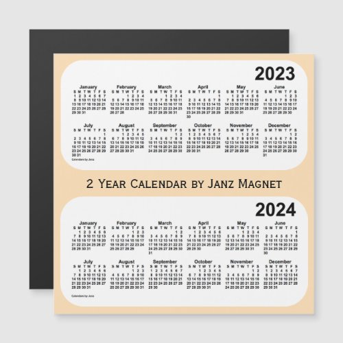 2023_2024 Wheat 2 Year Calendar by Janz Magnet