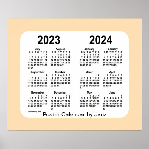 2023_2024 Wheat School Year Calendar by Janz Poster