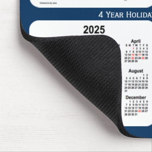 2023 2026 Police Box Blue Holiday Calendar By Janz Mouse Pad Zazzle