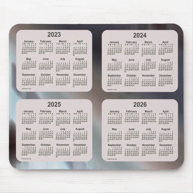 20232026 Shadows 4 Year Calendar by Janz Mouse Pad Zazzle