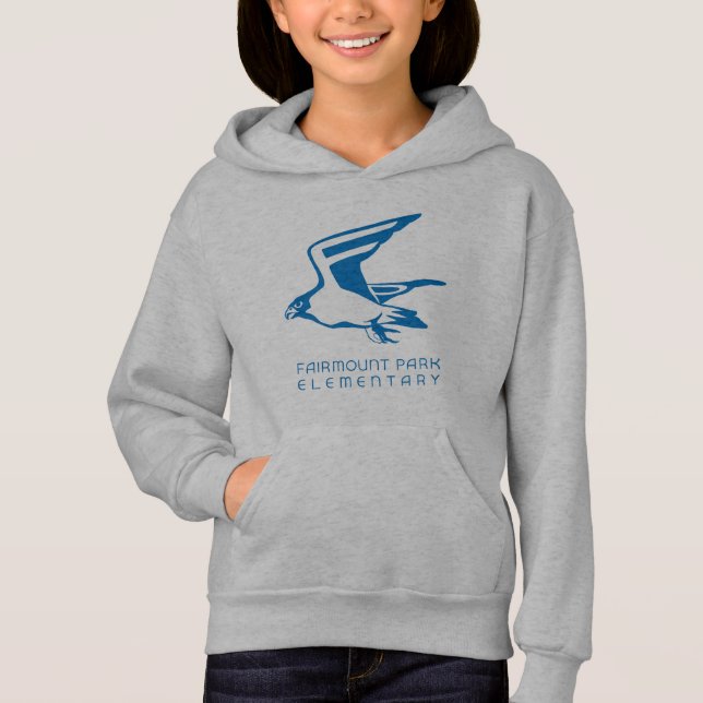 2023-24 Gray Girls Hoodie (Front)