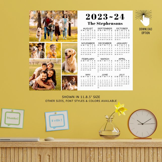 2023-24 School Calendar 6 Photos Personalized Poster (Creator Uploaded)