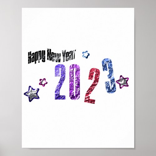 2023 A premium and elegant Happy New Year Poster