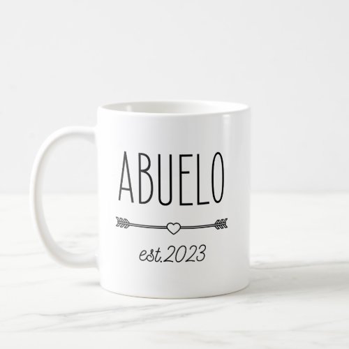 2023 Abuelo Pregnancy Announcement Spanish Grandpa Coffee Mug