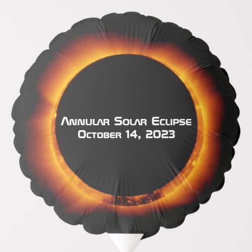 2023 Annular Solar Eclipse Balloon