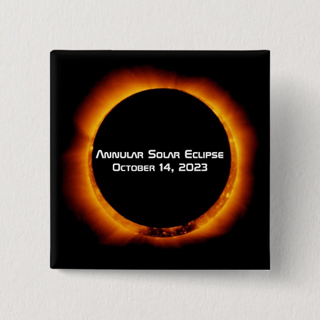 2023 Annular Solar Eclipse Button (Front)