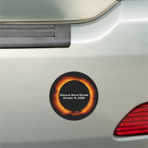 2023 Annular Solar Eclipse Car Magnet