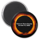 2023 Annular Solar Eclipse Magnet at Zazzle