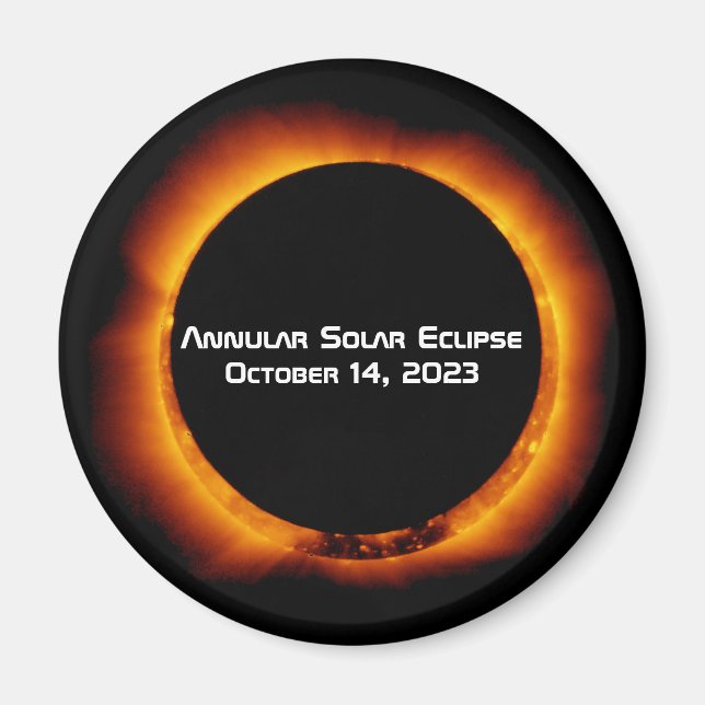 2023 Annular Solar Eclipse Magnet (Front)