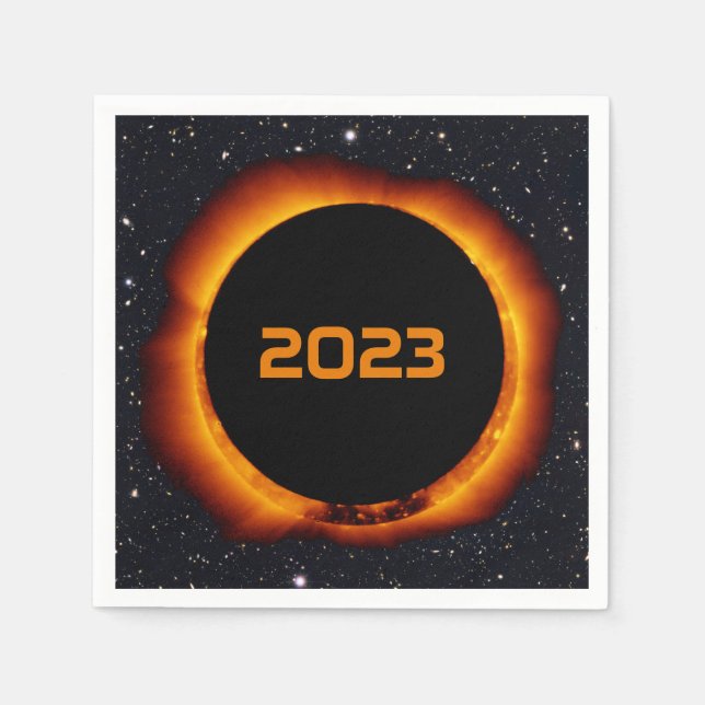 2023 Annular Solar Eclipse Napkins (Front)