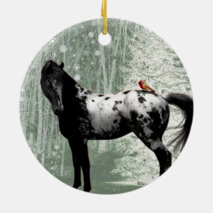 2023 Appaloosa & Cardinals Ceramic Ornament