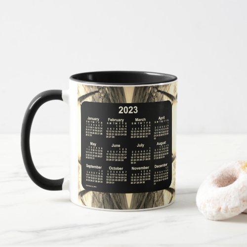 2023 Artistic Sepia Neon Calendar by Janz Mug