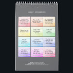 2023 Bible Verse Calendars<br><div class="desc">The theme of this 2023 Bible Verse calendar is "Songs from Scripture". Each month has a different song title or lyrics from beloved hymns and songs directly from scripture. With bold colors for every season, this calendar will compliment any home or office wall. US & Christian Holidays noted (minus Good...</div>