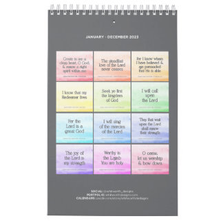 2023 Bible Verse Calendars