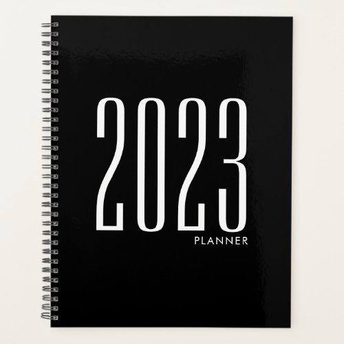 2023 Black Weekly Monthly Non Dated Planner