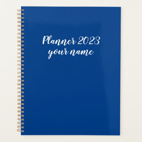 2023 blue monthly  weekly  planner