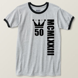 2023 Born in 1973 Roman Numerals 50th Anniversary T-Shirt