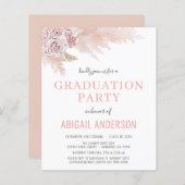 2023 Budget Boho Graduation Floral Invitation (Front/Back)
