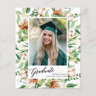 2023 BUDGET Eucalyptus Photo Graduation Invitation Flyer