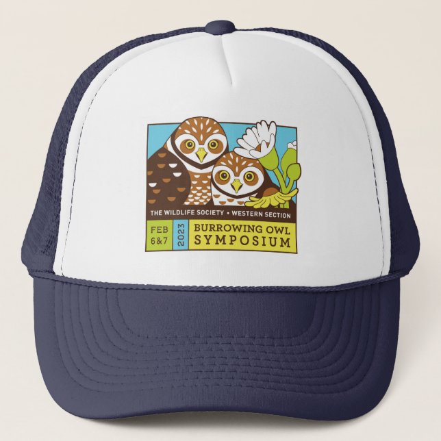 2023 Burrowing Owl Symposium Trucker Hat (Front)