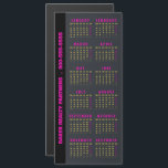 2023 Business Magnetic<br><div class="desc">A 4" x 9" 2-column magnetic calendar features your business name on the side and the months in Hot pink and yellow on a black background. Great for business promotion for customers and clients.</div>