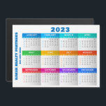 2023 Business Magnetic Calendar<br><div class="desc">A 5" x 7" magnetic calendar features your business name on the side and the months with colorful headers. Great for business promotion for customers and clients.</div>
