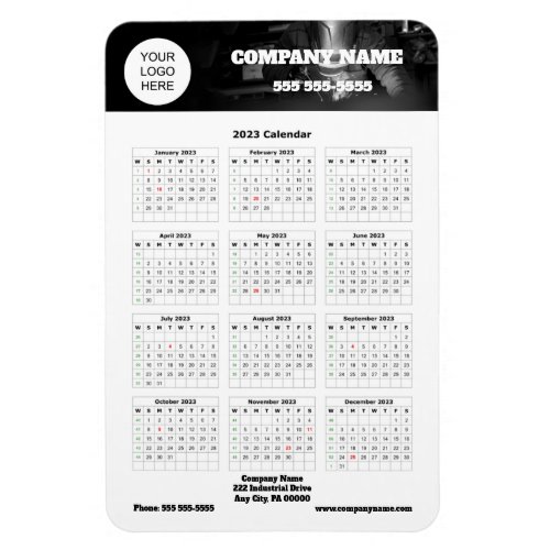 2023 Business Promotional Calendar Magnet
