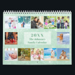 2023 Calendar 3 Photos per Month and Notes Section<br><div class="desc">Colorful undated Calendar which you can personalize with 36 of your own photos as well as your name or family name. Each month has a notes section and 3 of your photos, on a different color background of shimmer glitter dust. The photos you add to the middle of each month...</div>
