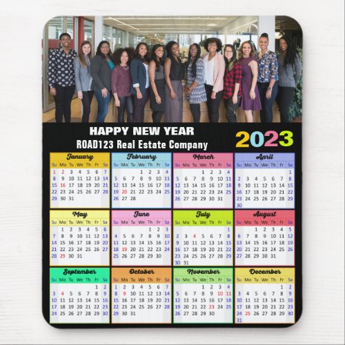 2023 Calendar Business Photo Custom Modern Mouse Pad