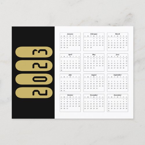 2023 Calendar Card