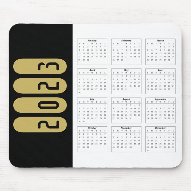 2023 Calendar Card Mouse Pad (Front)