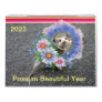 2023 Calendar Colorful Frog Opossum Floral